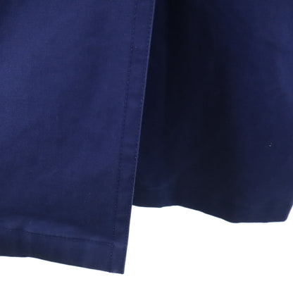 CELINE Trench Coat with Belt Blue Size 36