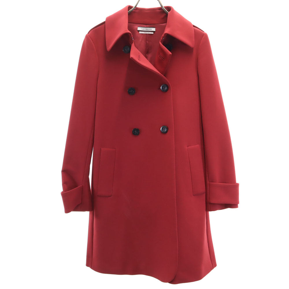 FOXEY NEW YORK 2015 Made in Japan Balmacaan Coat Red Size 38