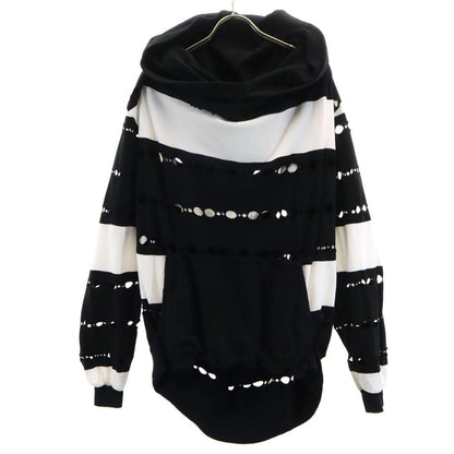 Ground Y Striped Sweat Hoodie Black Size 3