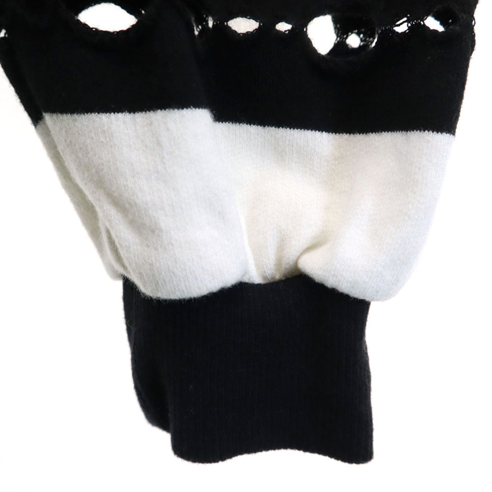 Ground Y Striped Sweat Hoodie Black Size 3
