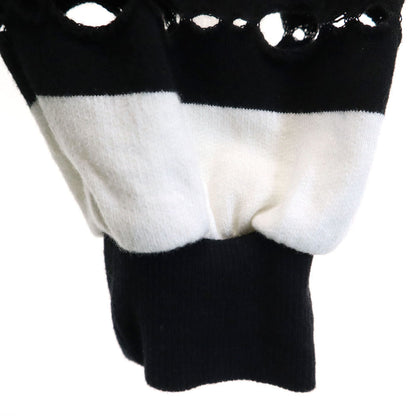 Ground Y Striped Sweat Hoodie Black Size 3