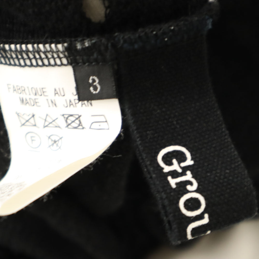 Ground Y Striped Sweat Hoodie Black Size 3