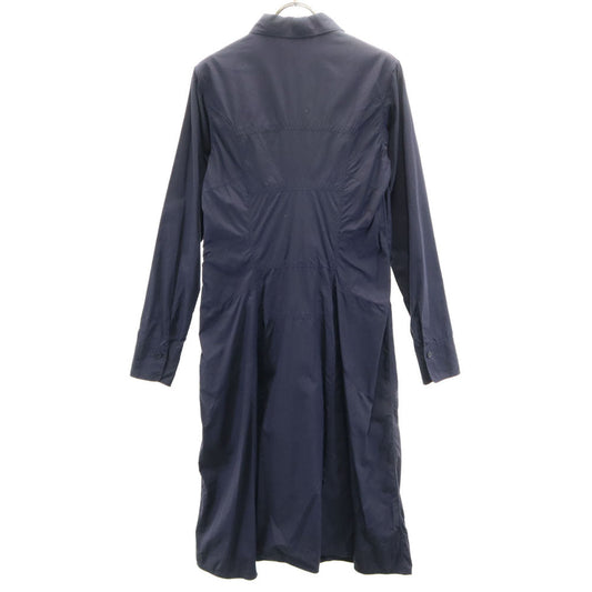 JIL SANDER Italian Long Sleeve Shirt Dress Navy Size 38
