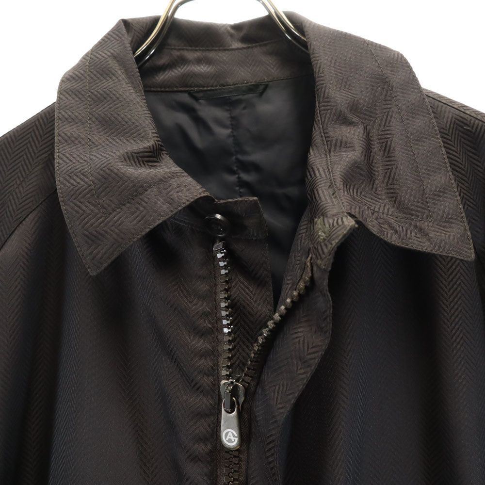 ARMANI COLLEZIONI Italian Herringbone Mac Coat Gray Size 50