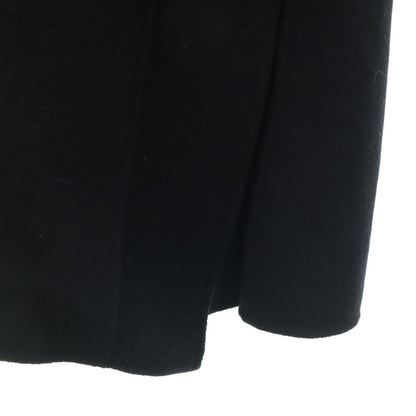 AMERI UNDRESSED Wool Blend Frill Collar Coat Black Size M