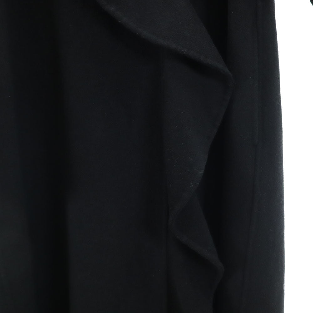 AMERI UNDRESSED Wool Blend Frill Collar Coat Black Size M