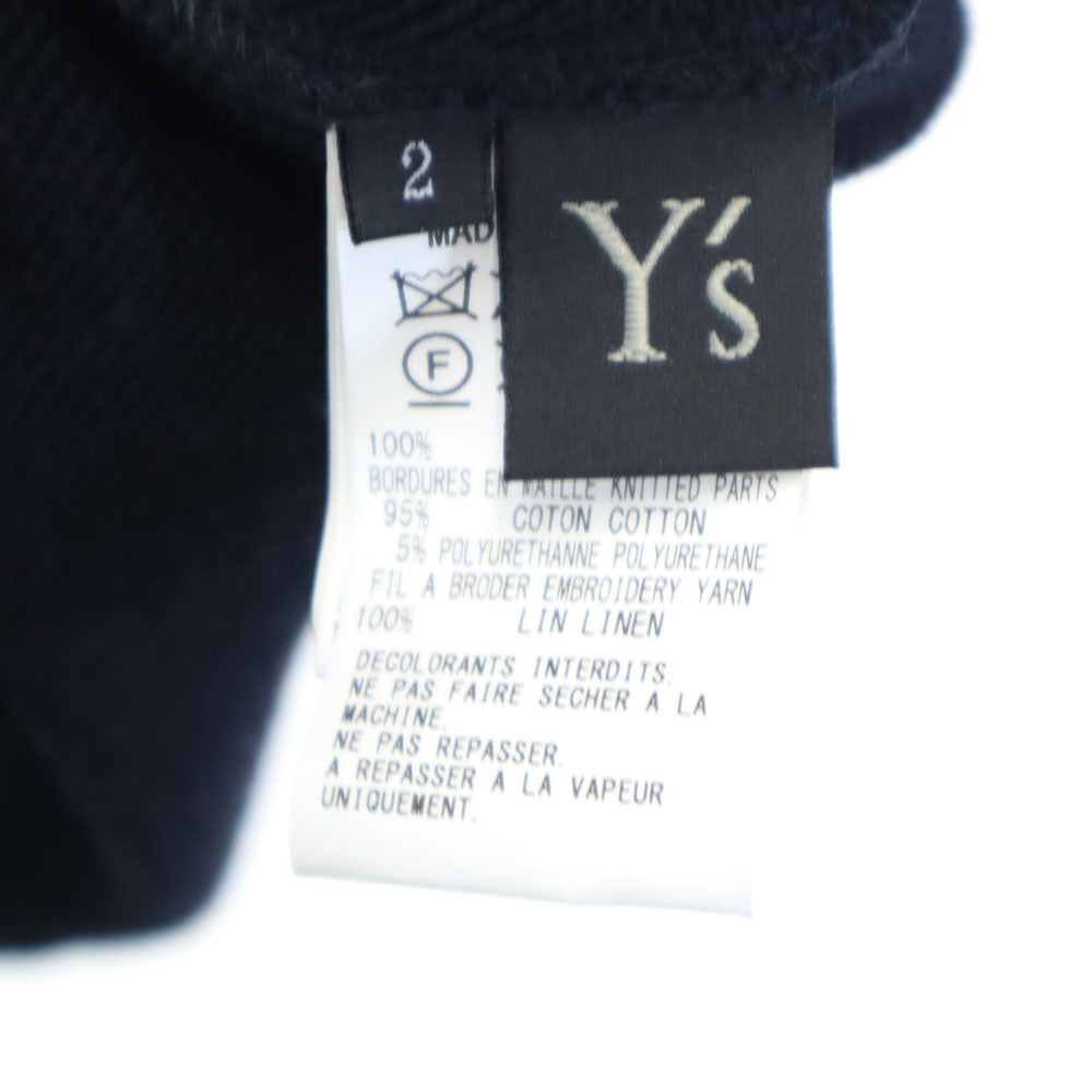 Y's Long Sleeve Hoodie Black Size 2