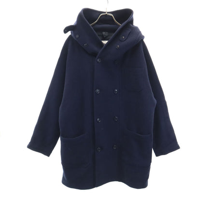 Hackney Union Workhouse England Made Wool Coat Navy Size 38