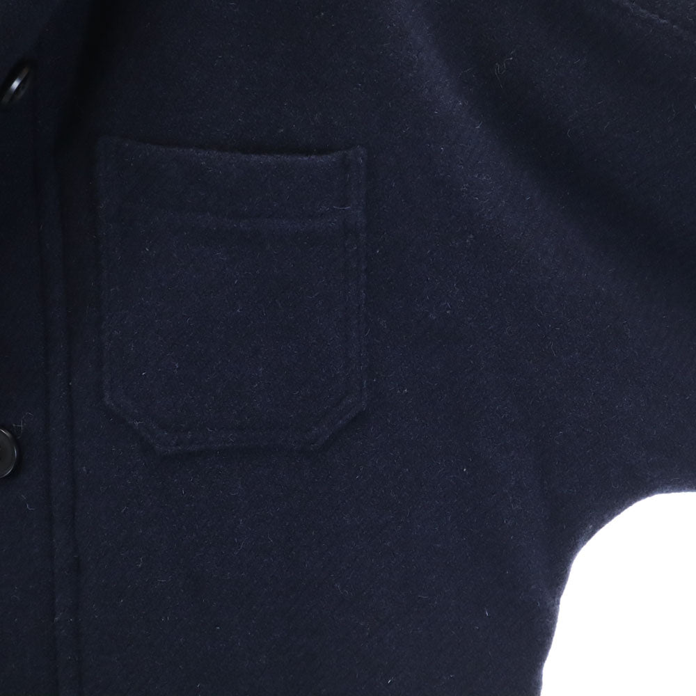 Hackney Union Workhouse England Made Wool Coat Navy Size 38