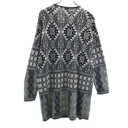 Y's 80s Vintage Long Knit Cardigan Black