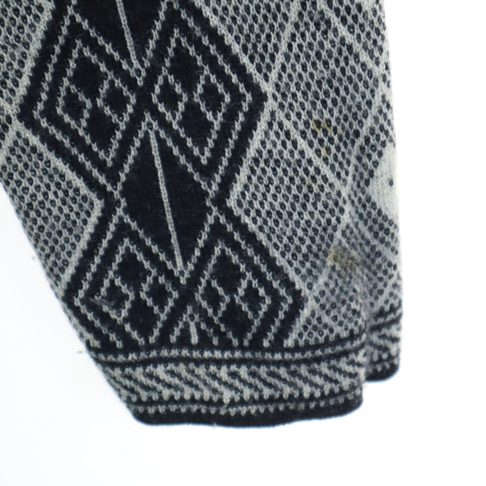 Y's 80s Vintage Long Knit Cardigan Black