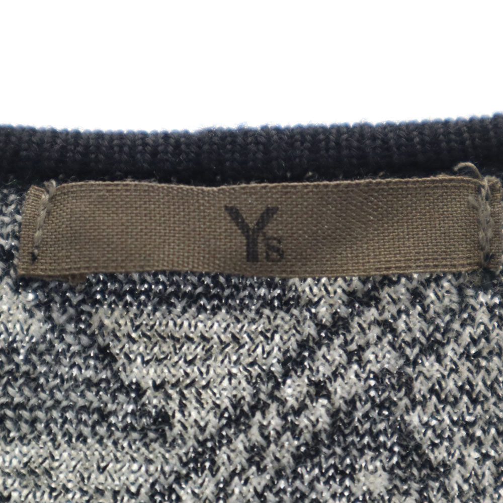 Y's 80s Vintage Long Knit Cardigan Black