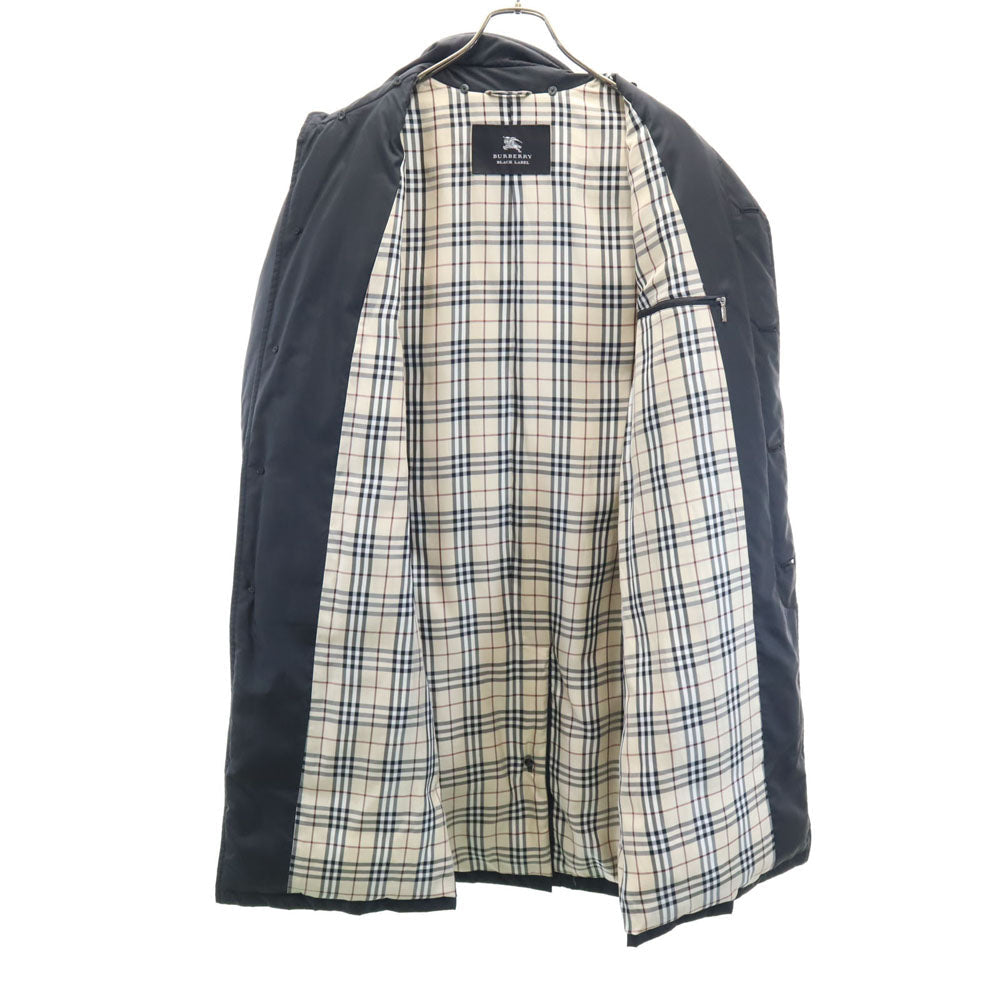BURBERRY BLACK LABEL Nova Check Down Coat Black Size L