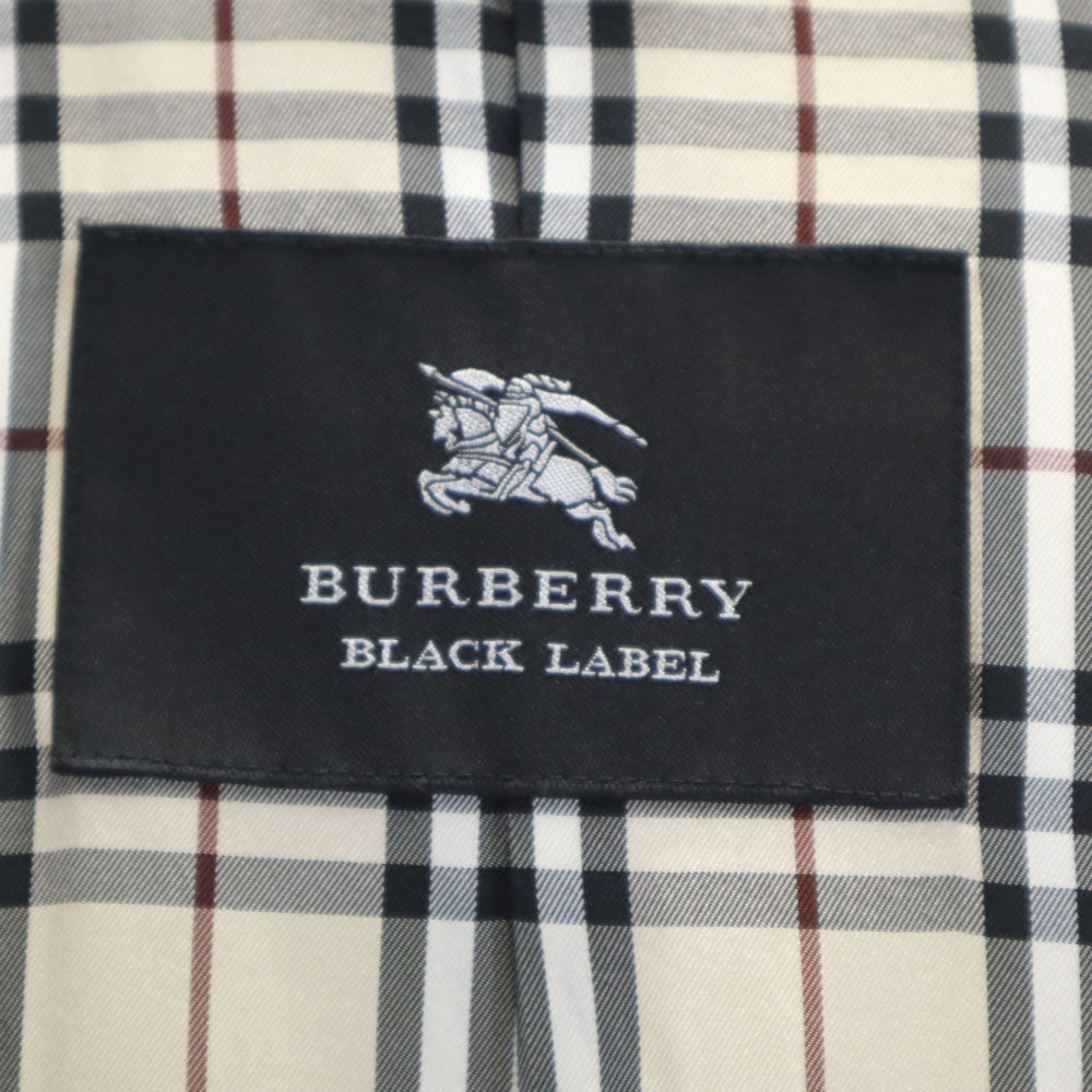 BURBERRY BLACK LABEL Nova Check Down Coat Black Size L