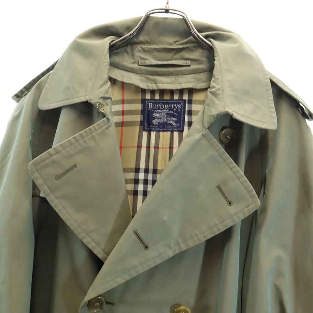 Burberrys 80s 90s Vintage Nova Check Trench Coat