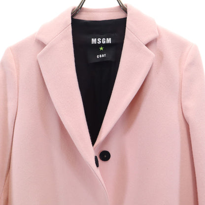 MSGM Italian Chesterfield Coat Pink Size 40