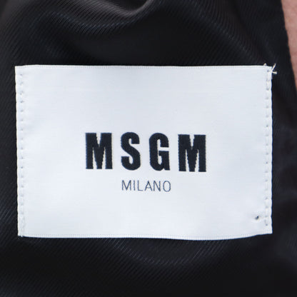 MSGM Italian Chesterfield Coat Pink Size 40