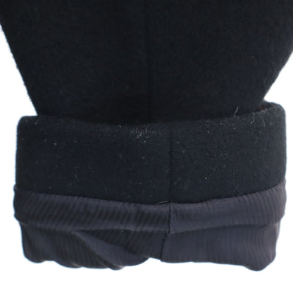 N.HOOLYWOOD Compressed Wool Chesterfield Coat Black Size M