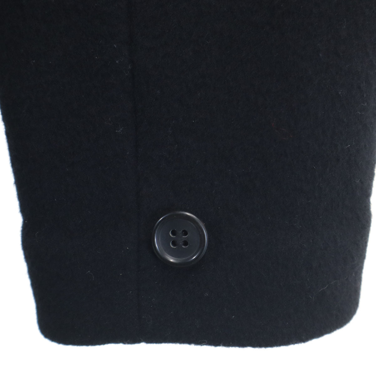 N.HOOLYWOOD Compressed Wool Chesterfield Coat Black Size M