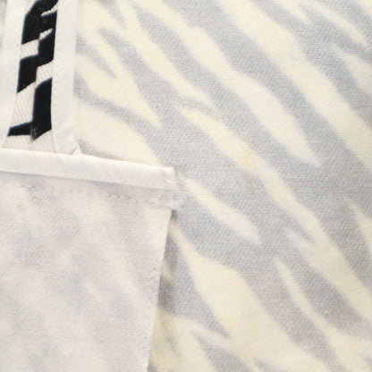 LIMI feu Zebra Pattern Half-Sleeve Peacoat White Coat Size S