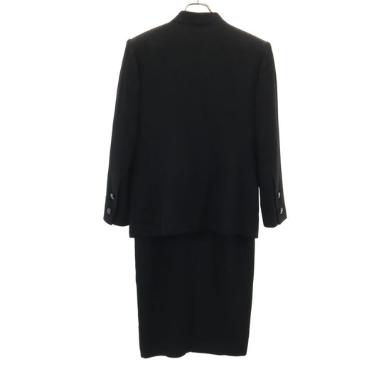 GIVENCHY 90s Black Patterned 3/4 Sleeve Dress Size 10