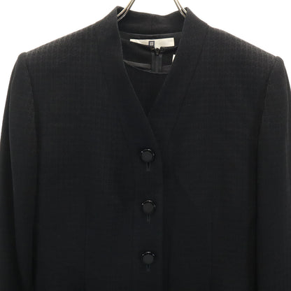 GIVENCHY 90s Black Patterned 3/4 Sleeve Dress Size 10