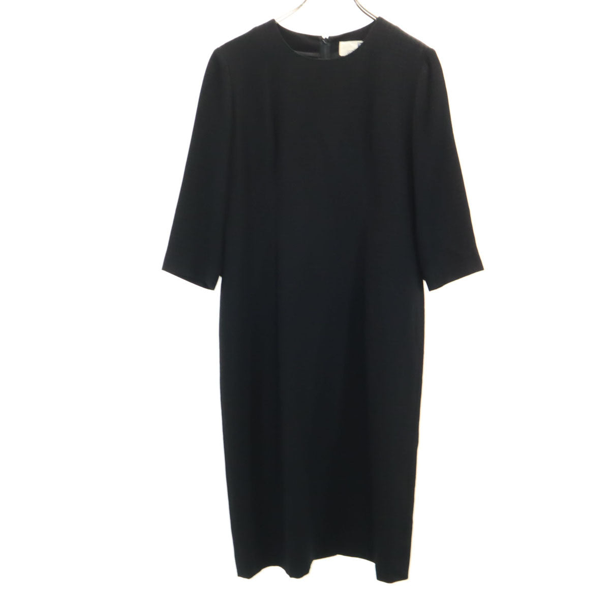 GIVENCHY 90s Black Patterned 3/4 Sleeve Dress Size 10