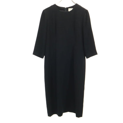 GIVENCHY 90s Black Patterned 3/4 Sleeve Dress Size 10