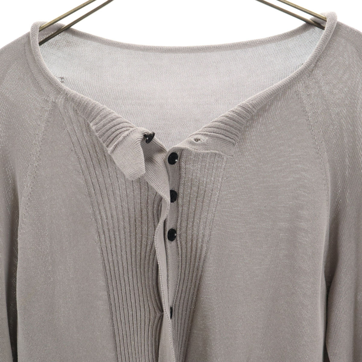Y's Made in Japan Long Sleeve Pullover Sweater Gray Size 2