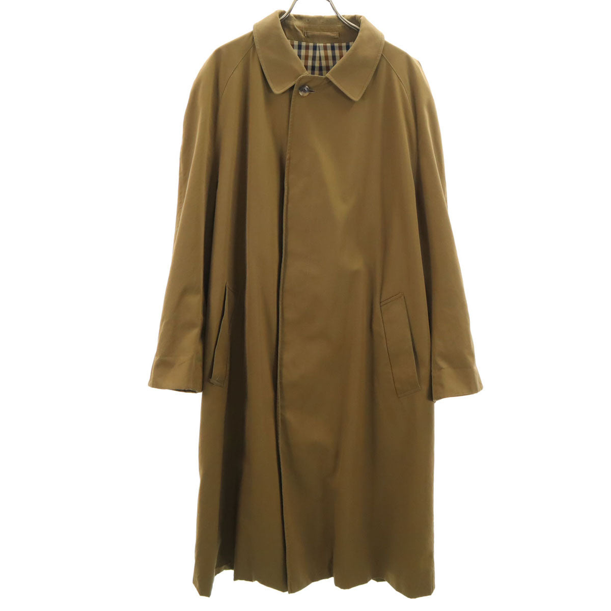 Aquascutum Vintage Aqua5 Balmacaan Coat Olive Green