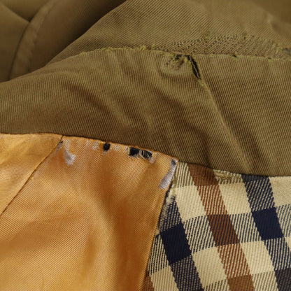 Aquascutum Vintage Aqua5 Balmacaan Coat Olive Green