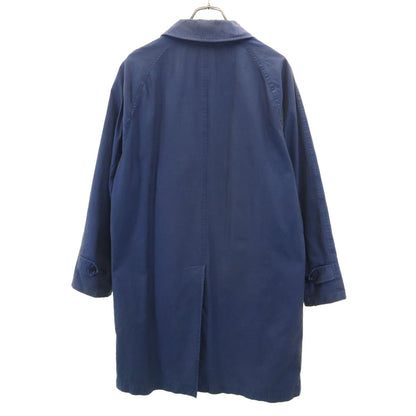BURBERRY Made in Italy Bal Collar Coat Navy Size 50
