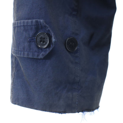 BURBERRY Made in Italy Bal Collar Coat Navy Size 50