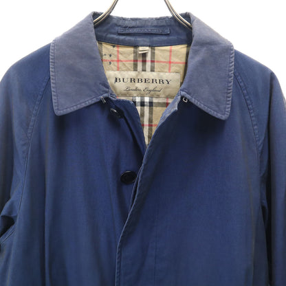 BURBERRY Made in Italy Bal Collar Coat Navy Size 50