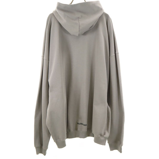 BALENCIAGA Portugal Made Long Sleeve Hoodie Gray Size XXS