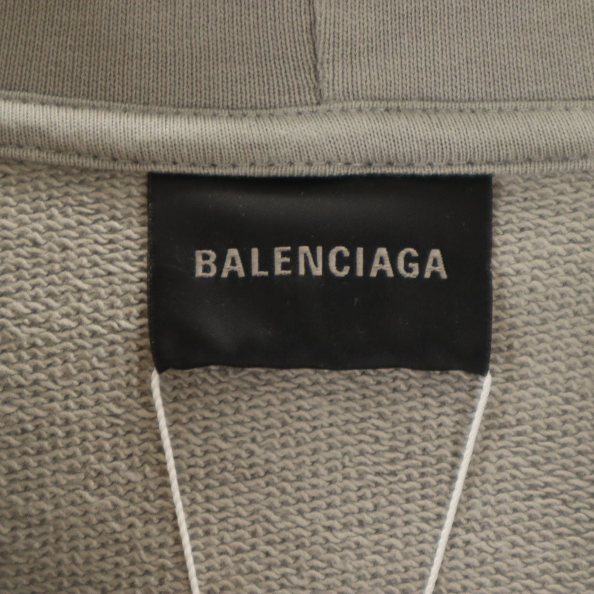 BALENCIAGA Portugal Made Long Sleeve Hoodie Gray Size XXS