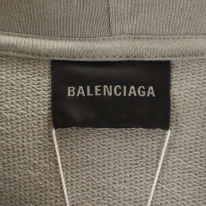 BALENCIAGA Portugal Made Long Sleeve Hoodie Gray Size XXS