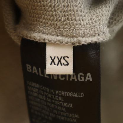 BALENCIAGA Portugal Made Long Sleeve Hoodie Gray Size XXS