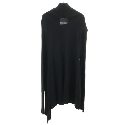 Y's Japanese Asymmetrical Long Sleeve Tunic Black Knit Size 2