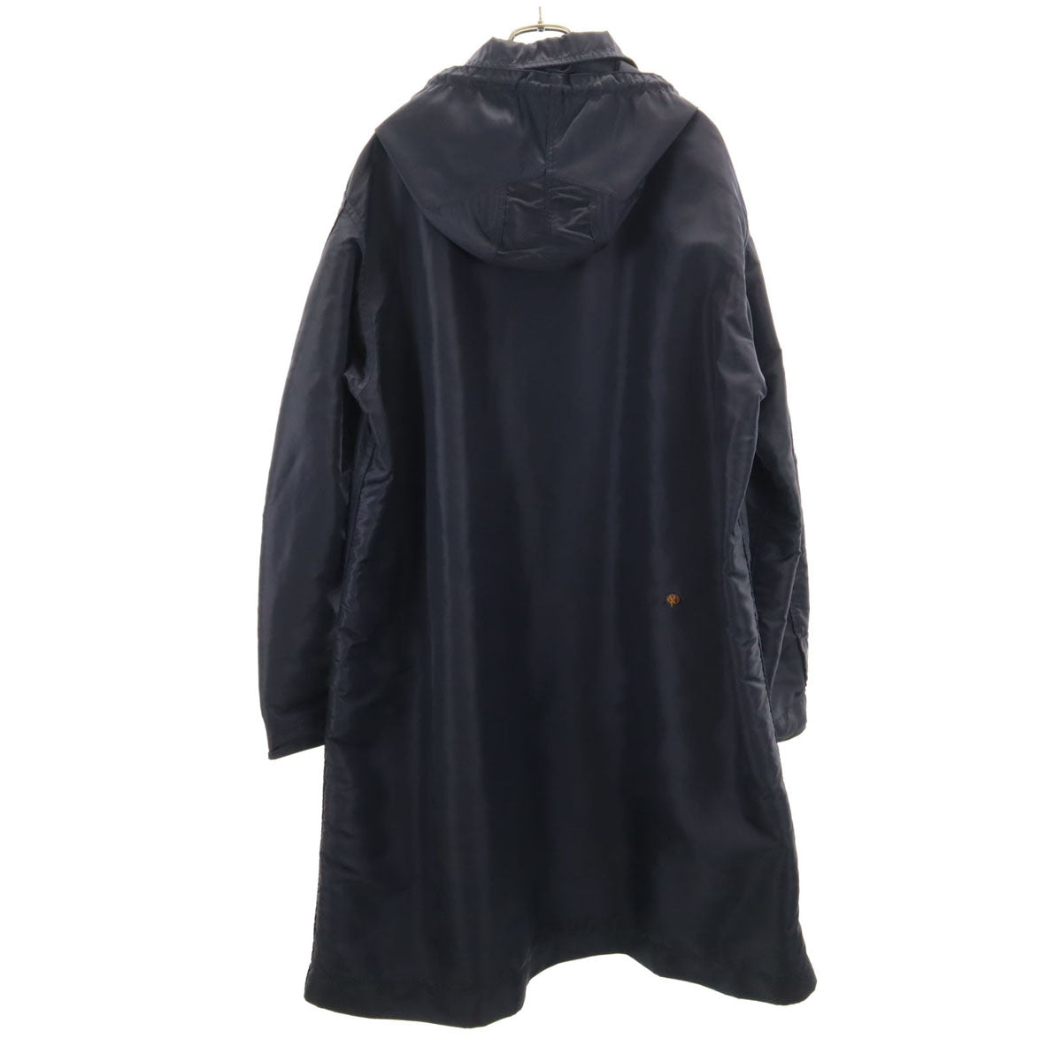 45R Hooded Balmacaan Coat Navy Size 4