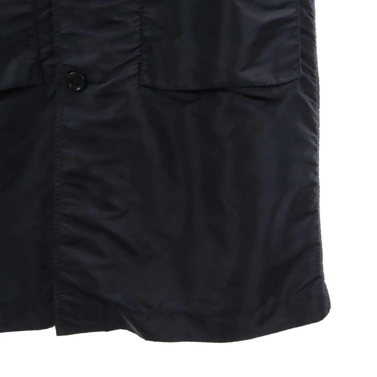 45R Hooded Balmacaan Coat Navy Size 4
