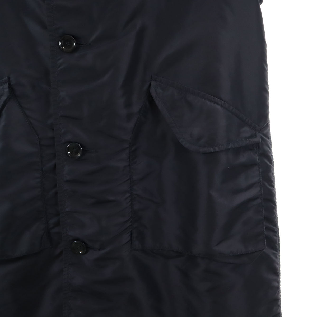 45R Hooded Balmacaan Coat Navy Size 4