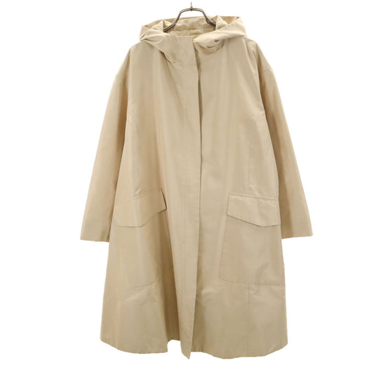 FOXEY BOUTIQUE Hooded Coat Beige Size 38