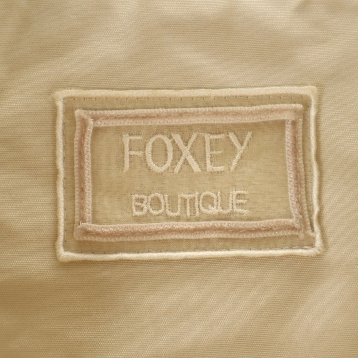 FOXEY BOUTIQUE Hooded Coat Beige Size 38