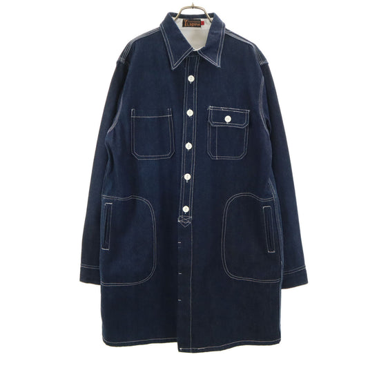 LAPINE Long Sleeve Denim Shirt Dress Indigo Size 42