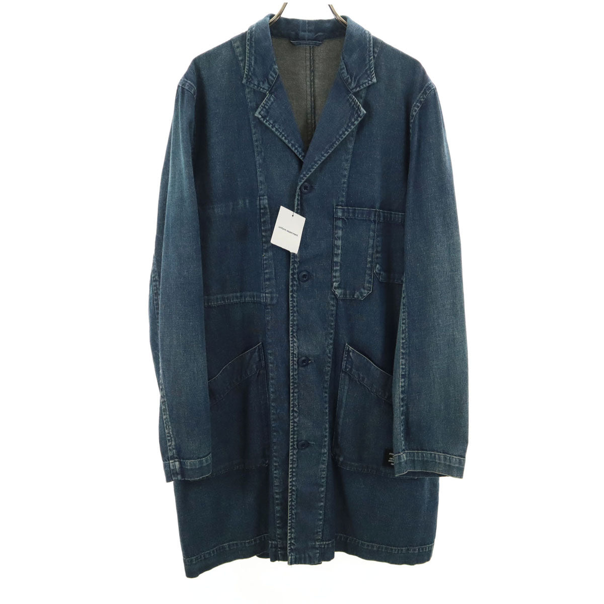 uniform experiment Unused Washed 8oz Denim Coat Blue Size 1