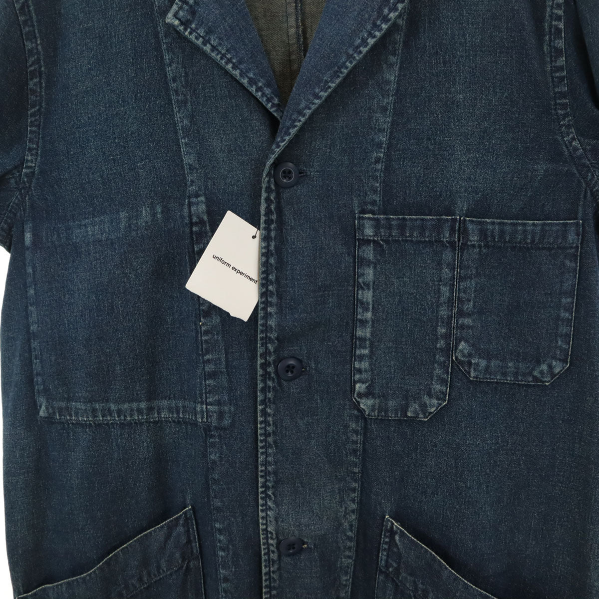 uniform experiment Unused Washed 8oz Denim Coat Blue Size 1