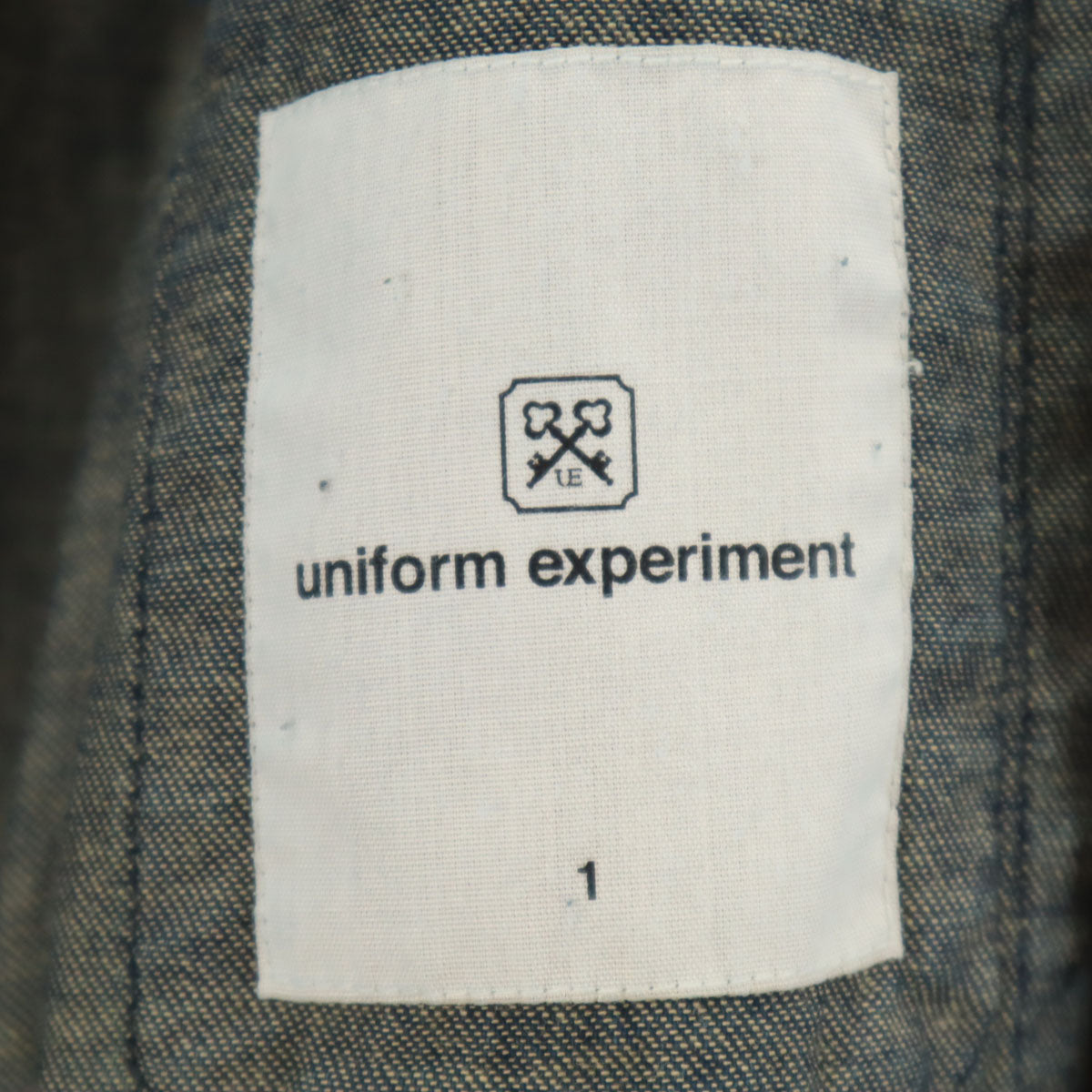 uniform experiment Unused Washed 8oz Denim Coat Blue Size 1