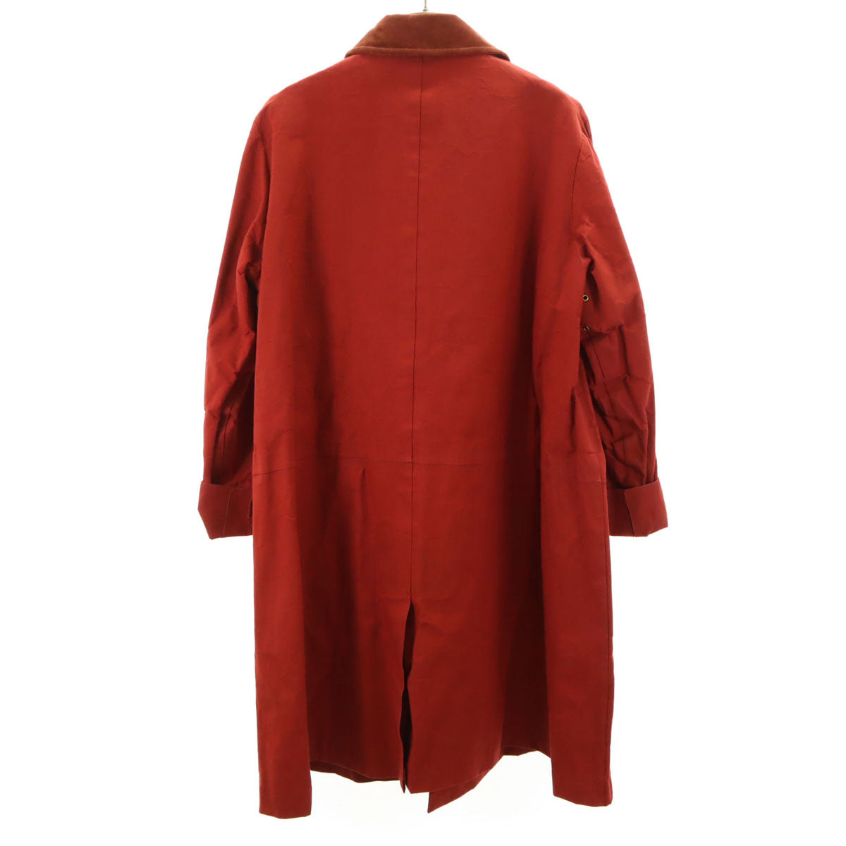 HERMES 80s Vintage Ulster Coat Red Size L