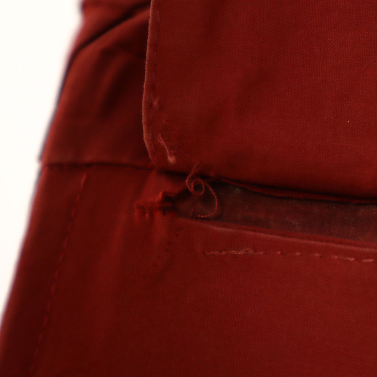 HERMES 80s Vintage Ulster Coat Red Size L